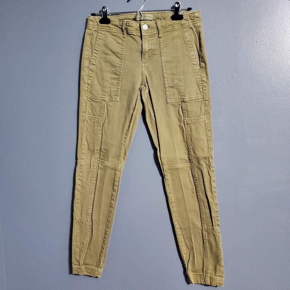 Banana Republic Womens Khaki Jean Pants Skinny Ankle Gorpcore Size 26